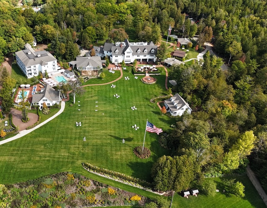 The Inn at Stonecliffe Aerial view